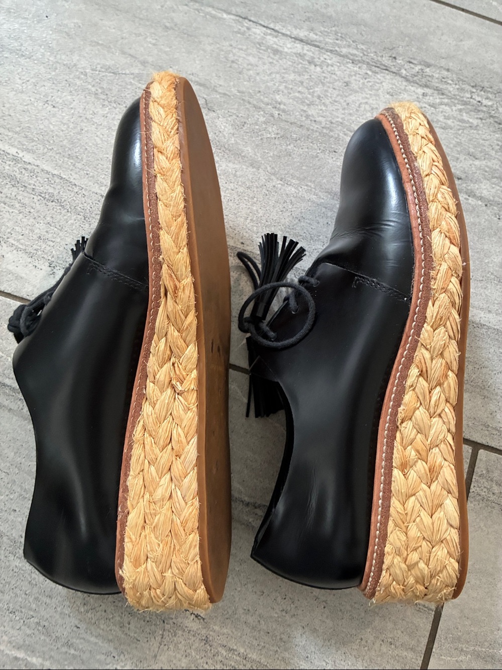 Loeffler Randall Black Oxford Callie Shoe with Tassel Laces, 8 - Picture 6 of 8
